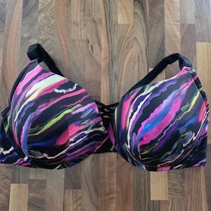 Torrid Curve 360 Back Smoothing Underwire Push Up Plunge Bra Size 46DDD